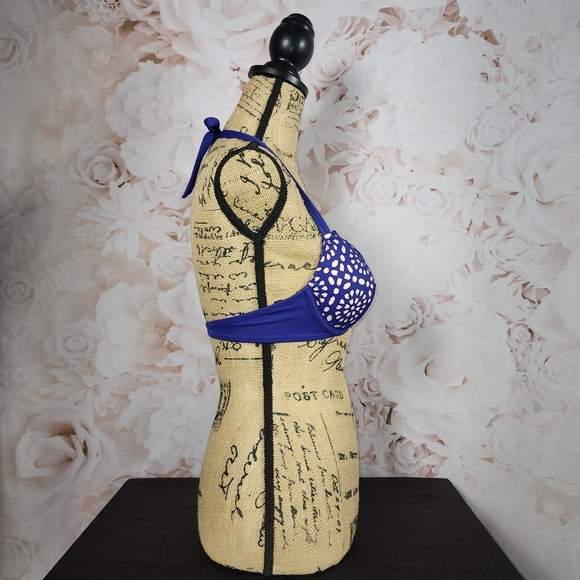 Purple and Pink Shade & Shore Push-Up Halter Bikini Top - Picture 4 of 9